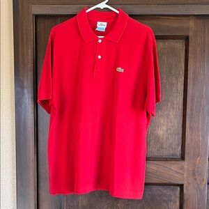Lacoste Men's Vibrant Red Polo Shirt